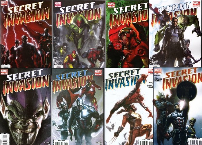SECRET INVASION COMPLETE SET #1 - 8 NM (2008)