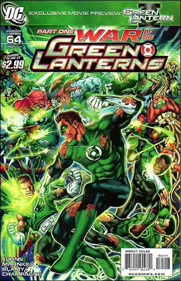 GREEN LANTERN #64 NM (2011) WAR OF THE GREEN LANTERNS PART ONE