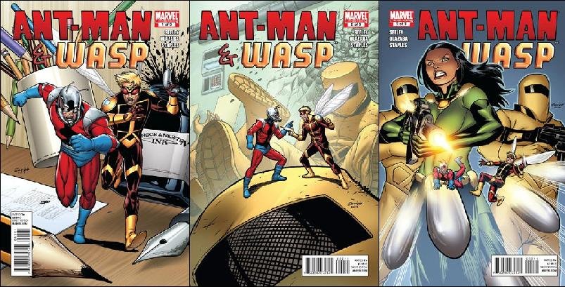 ANT-MAN & WASP COMPLETE TRADE SET #1-3 ALL NM (2010)
