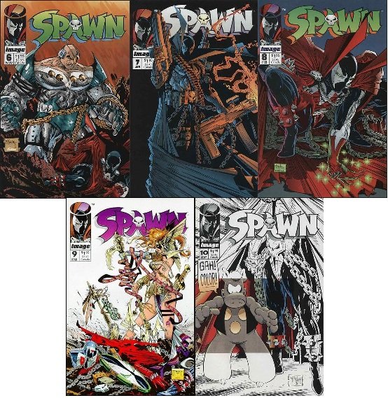 SPAWN COMPLETE SET #6, 7, 8, 9, 10 IMAGE