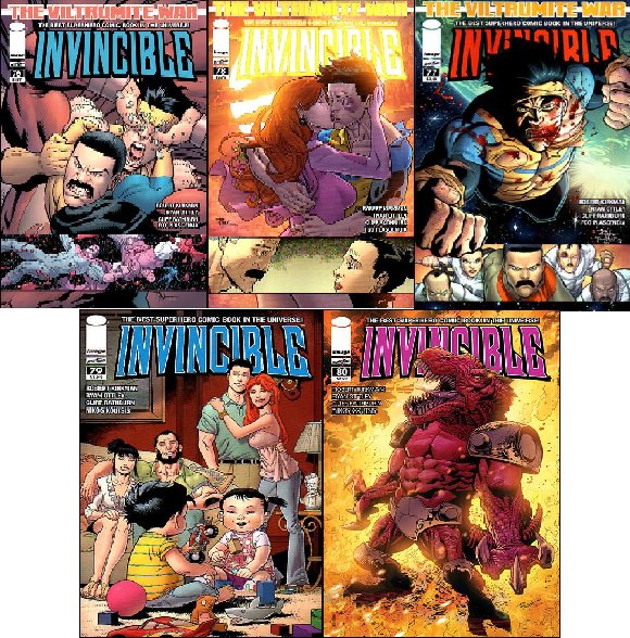 INVINCIBLE #76-80 NM (2011) COMPLETE SET