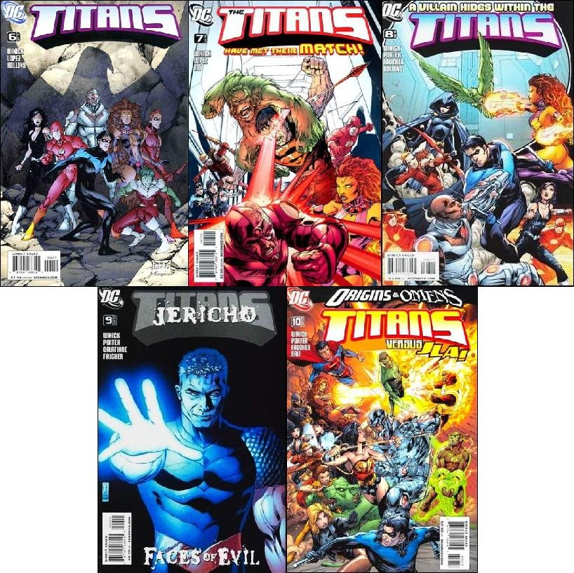TITANS #6, 7, 8, 9, 10 VF/NM (2008-2009) *Trade Set*
