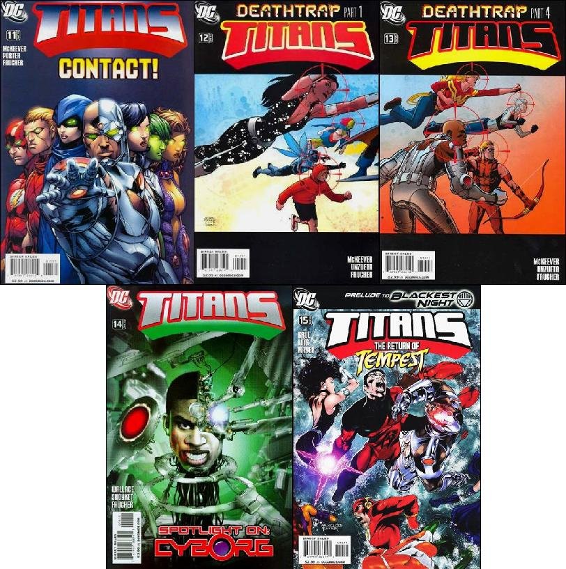 TITANS #11, 12, 13, 14, 15 VF/NM (2009) *Trade Set*