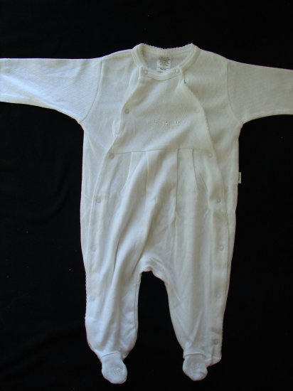 Z Layette Boys White Footie One Piece NEW