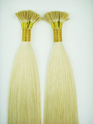 Stick I tip #613 Bleach Blonde 100 strands Remy human hair 50 grams