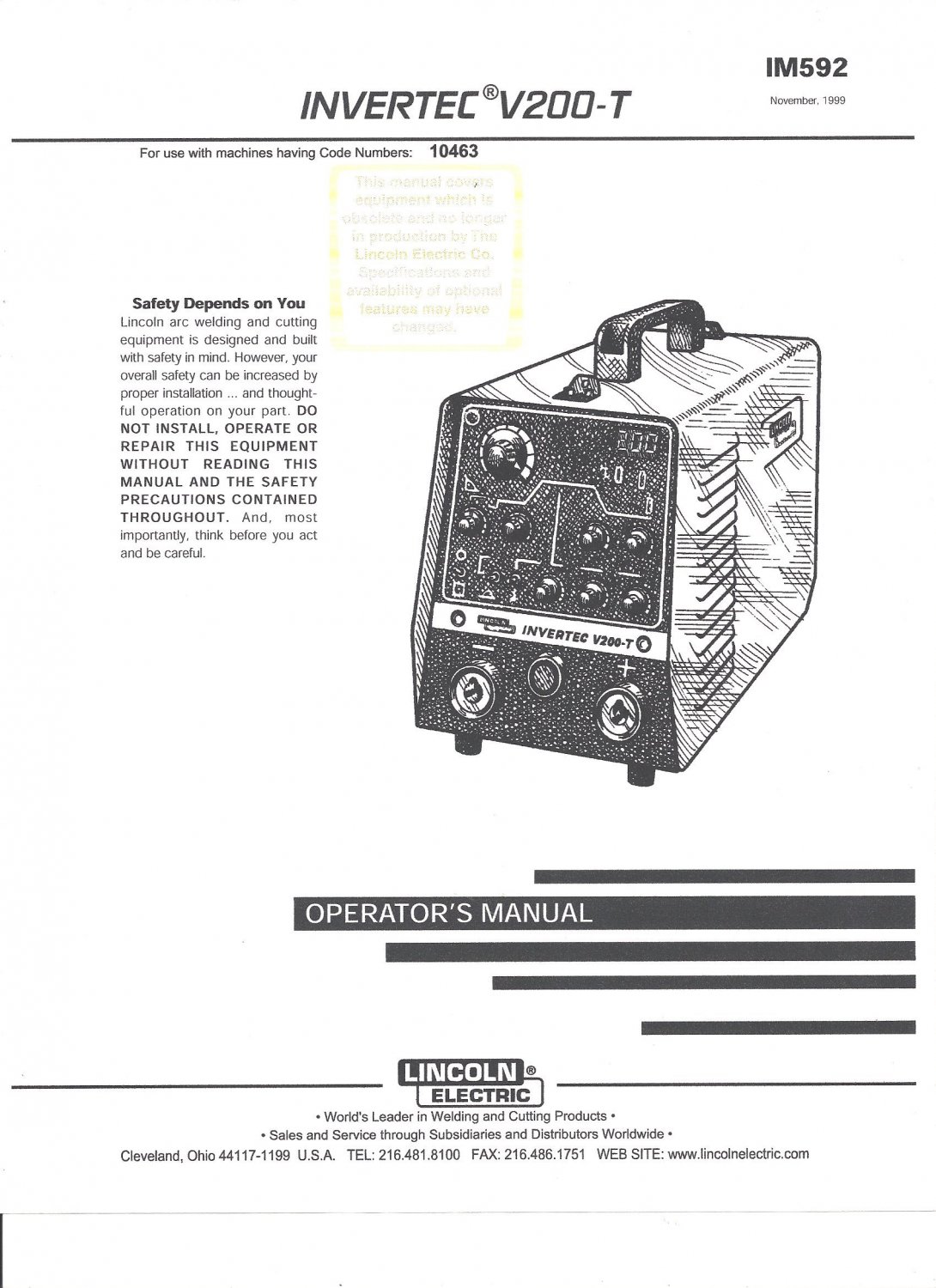 Lincoln electric power wave 455
