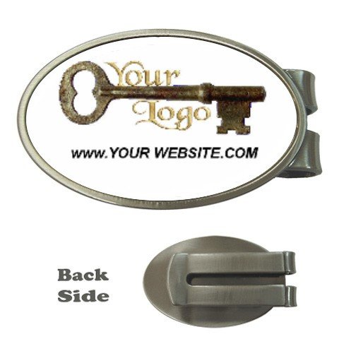 Custom Money Clip Oval Customize Promotional Item Personalize It