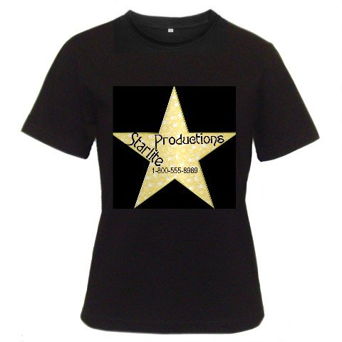 Custom Black T-Shirt Men's SMALL Customize Promotional Item Personalize It