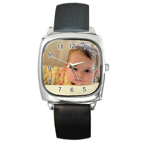Custom Square Unisex Metal Watch Customize Promotional Item Personalize It