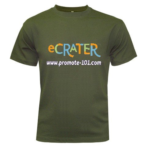 Logo T-Shirt Military Green Small Customize Promotional Item Personalize It