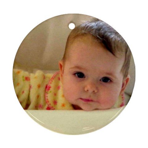 2 Custom Ornament Round Customize Promotional Item Personalize