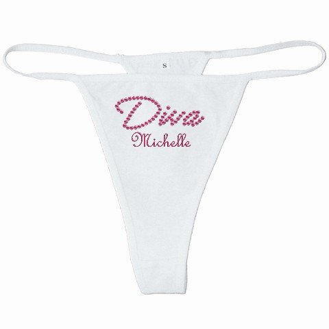 2 Custom Classic Thong MEDIUM Customize Promotional Item Personalize