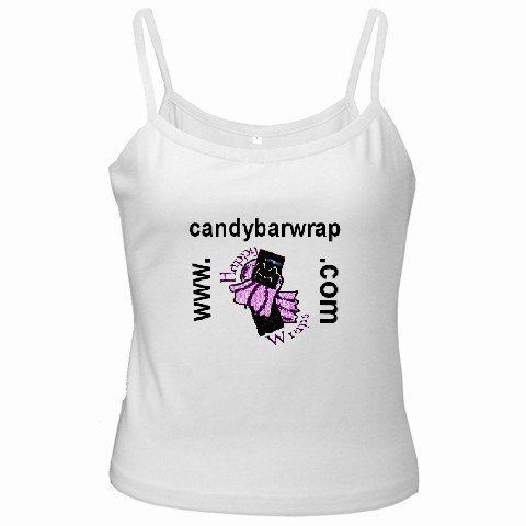 Custom White Spaghetti Tank Top Ladies Ex-Large XL Customize Promotional Item Personalize It