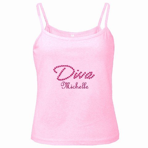 Spaghetti Tank Top PINK Ladies Medium Customize Promotional Item Personalize It