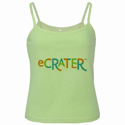 Green Spaghetti Tank Top Ladies Large Customize Promotional Item Personalize It