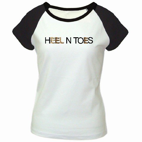 Custom Women's Cap Sleeve T-Shirt White Black EXLARGE XL Customized Promotional Personalize It