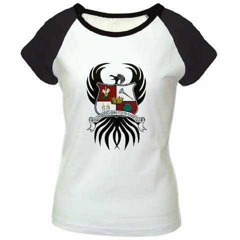 Custom Women's Cap Sleeve T-Shirt White Black MEDIUM Customized Promotional Personalize It