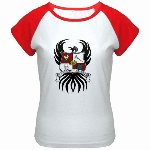 Custom Women's Cap Sleeve T-Shirt White Red SMALL Customized Promotional Personalize It