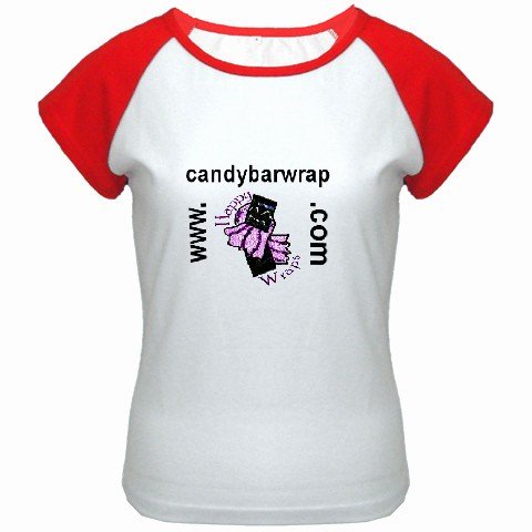 Custom Women's Cap Sleeve T-Shirt White Red Large Customized Promotional Personalize It