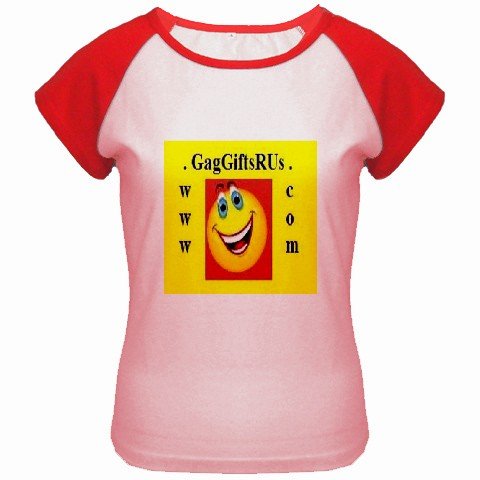 Custom Women's Cap Sleeve T-Shirt Pink Red SMALL Customized Promotional Personalize It