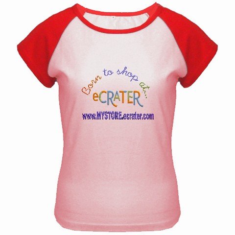 Custom Women's Cap Sleeve T-Shirt Pink Red 2X 2XL Customized Promotional Personalize It
