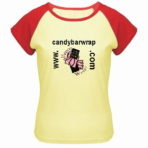 Custom Women's Cap Sleeve T-Shirt Yellow Red Medium Customized Promotional Personalize It