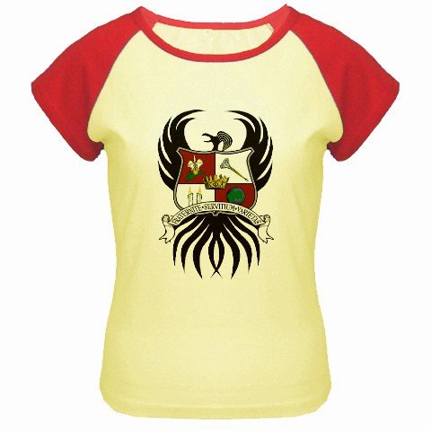 Custom Women's Cap Sleeve T-Shirt Yellow Red Large Customized Promotional Personalize It