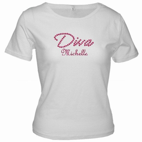 Custom White Jr. Baby Doll T-Shirt SMALL Customized Promotional Personalize It