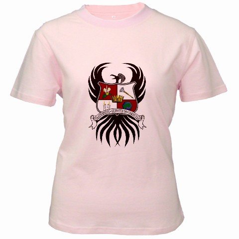 Custom Pink Women's T-Shirt SMALL Customized Promotional Personalize It Logo Item