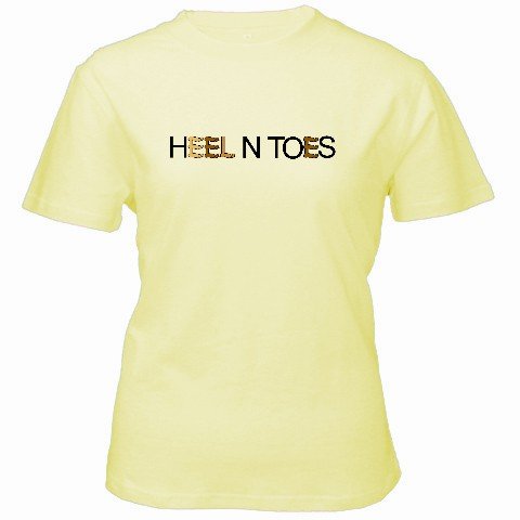 Custom Yellow Women's T-Shirt Large Customized Promotional Personalize It Logo Item