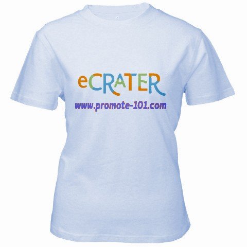 Custom Baby Blue Women's T-Shirt SMALL Customized Promotional Personalize It Logo Item