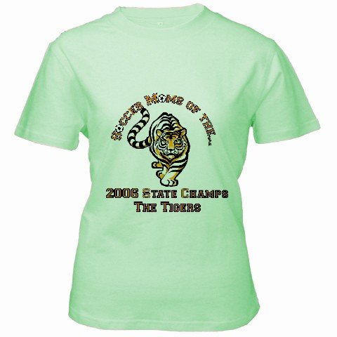 Custom Green Women's T-Shirt SMALL Customized Promotional Personalize It Logo Item