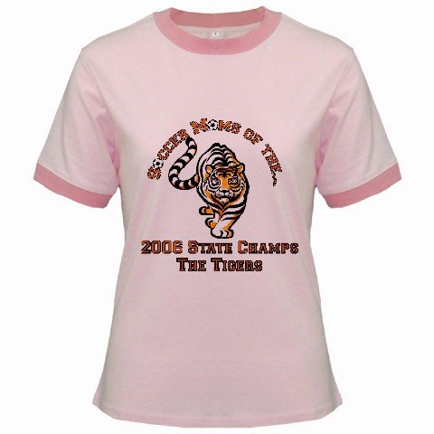 Ringer T-Shirt Jr SMALL Pink Customized Promotional Personalize It Logo Item