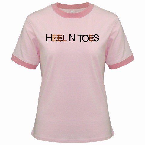 Ringer T-Shirt Jr Large Pink Customized Promotional Personalize It Logo Item