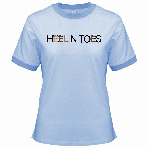 Ringer T-Shirt Jr Large Blue Customized Promotional Personalize It Logo Item