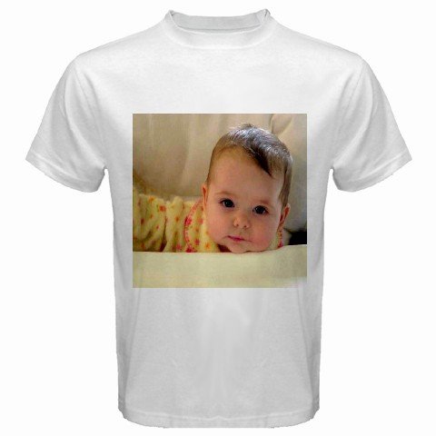 Custom White T-Shirt XL ExLarge Customize Personalize Business Logo #CT