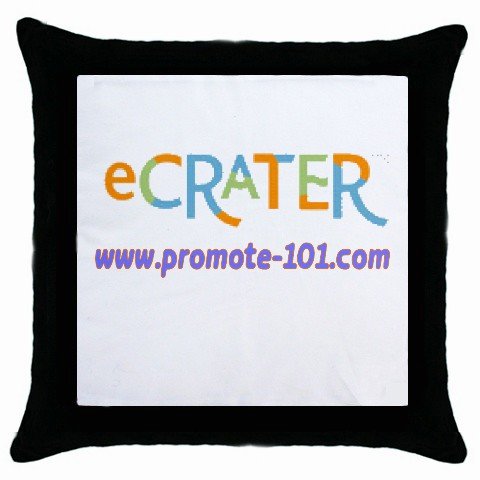 Custom Throw Pillow Case BLACK Customize Promotional Item Personalize It