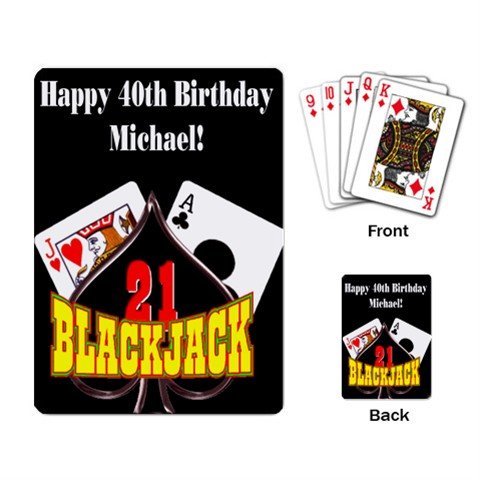Single Deck of Custom Playing Cards Customize Promotional Item Personalize It