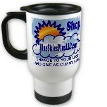Custom Travel Mug White Customize Promotional Item Personalize It