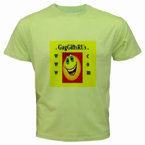 Custom Kiwi Green T-Shirt Large Customize Personalize Business Logo #CT