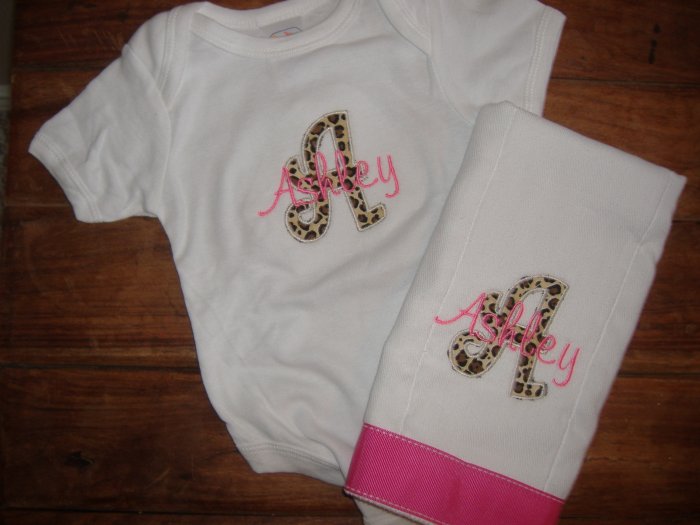 Monogrammed Onesies