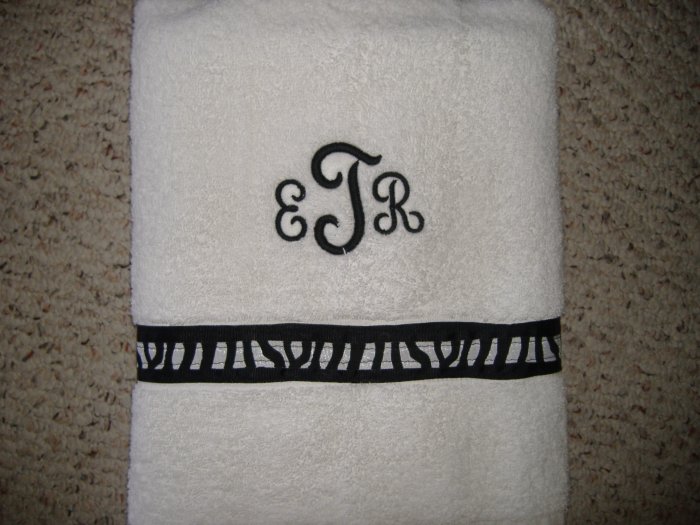 Personalized bath, beach or golf towels
