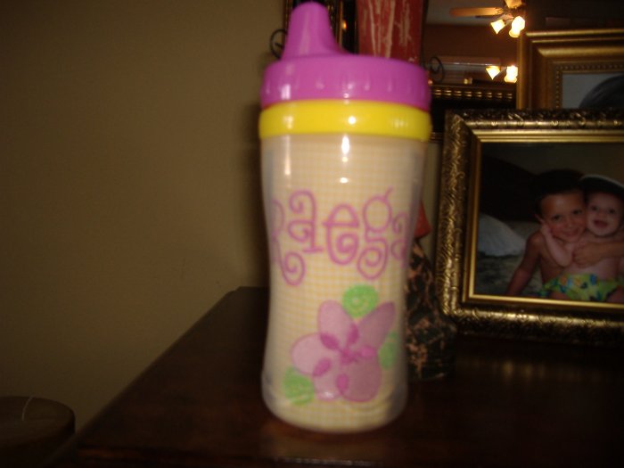 Personalized sippy cup