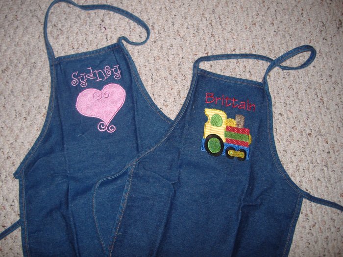 Personalized kid apron