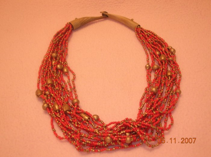 Red Beads Necklace FREE SHIPPING