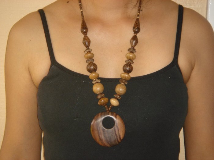 Handcrafted Coconut Shell Necklace Free Shipping
