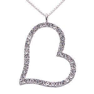 Free Shipping: Clear Angle Heart Pendant