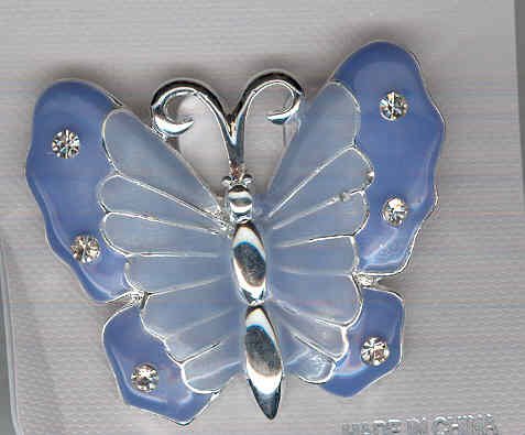 Bargain Jewelry: Blue Butterfly Pin FREE SHIPPING