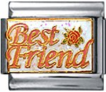Free Shipping: Best Friend Enamel Italian 9mm Charm