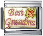Free Shipping: Best Grandma Enamel Italian 9mm Charm